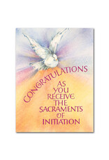 Altar + Home Congratulations As You Receive The Sacraments of Initiation OCIA Card