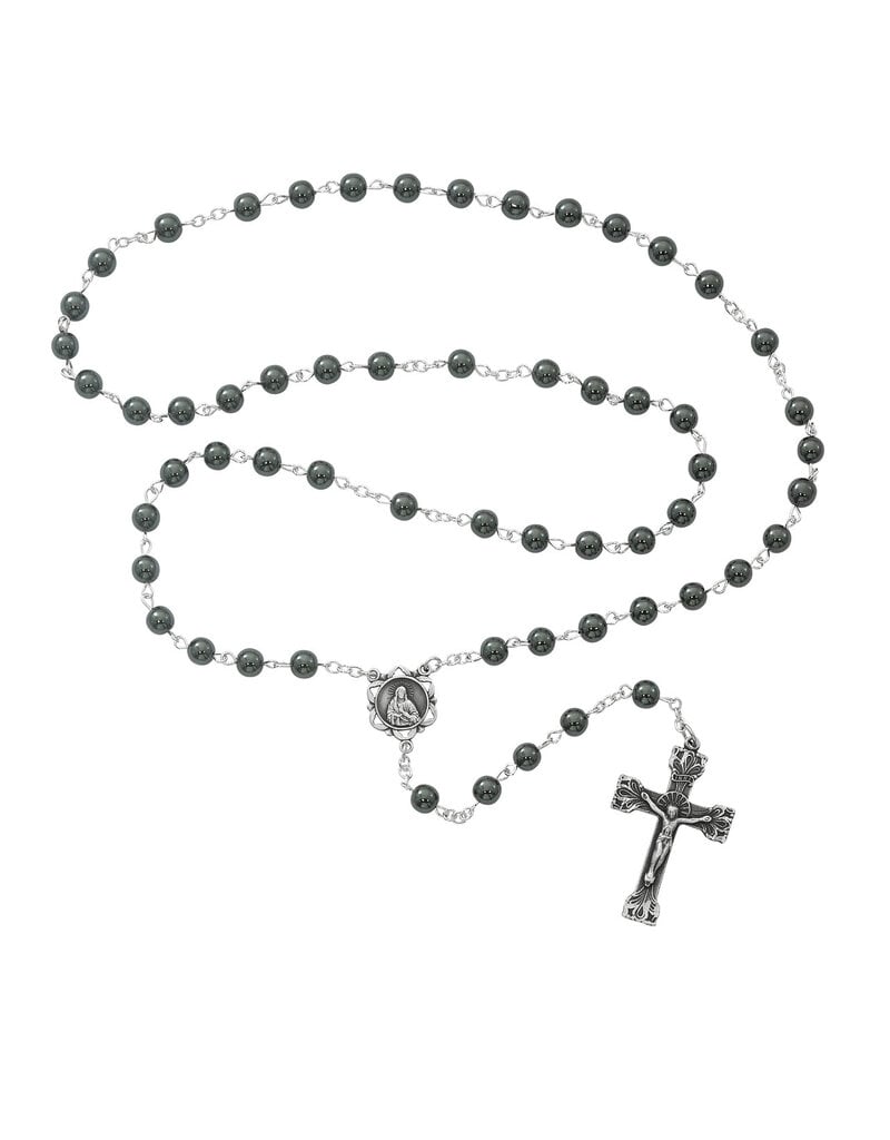 McVan 6mm Genuine Hematite Rosary