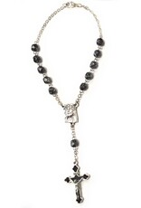McVan Black Marble Pattern Ecco Homo Auto Rosary