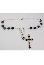 McVan Black Marble Pattern Ecco Homo Auto Rosary