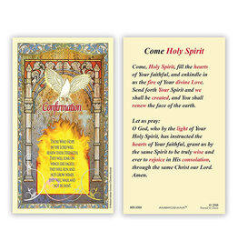 Ambrosiana Confirmation Laminated Holy Card
