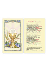Ambrosiana First Communion Laminated Holy Card