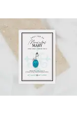 My Saint My Hero Miraculous Medal Charm Medium with Blue Large/Enamel