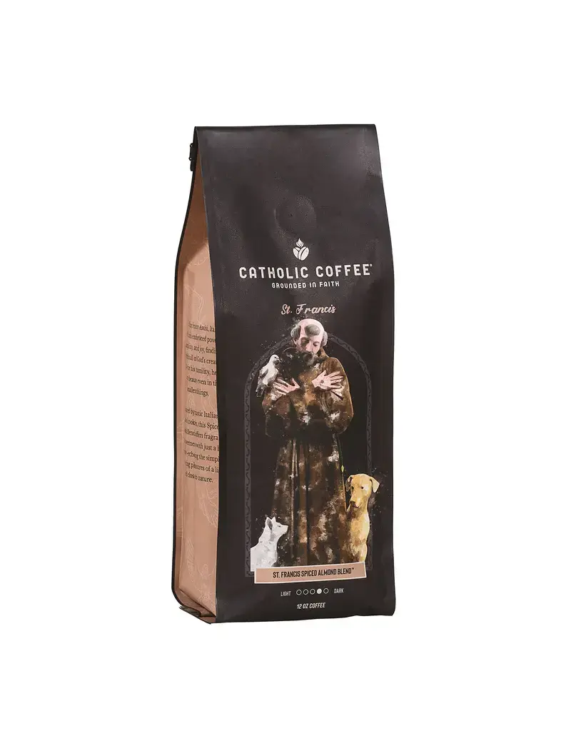 Catholic Coffee St. Francis Spiced Almond Blend Ground | Catholic Coffee