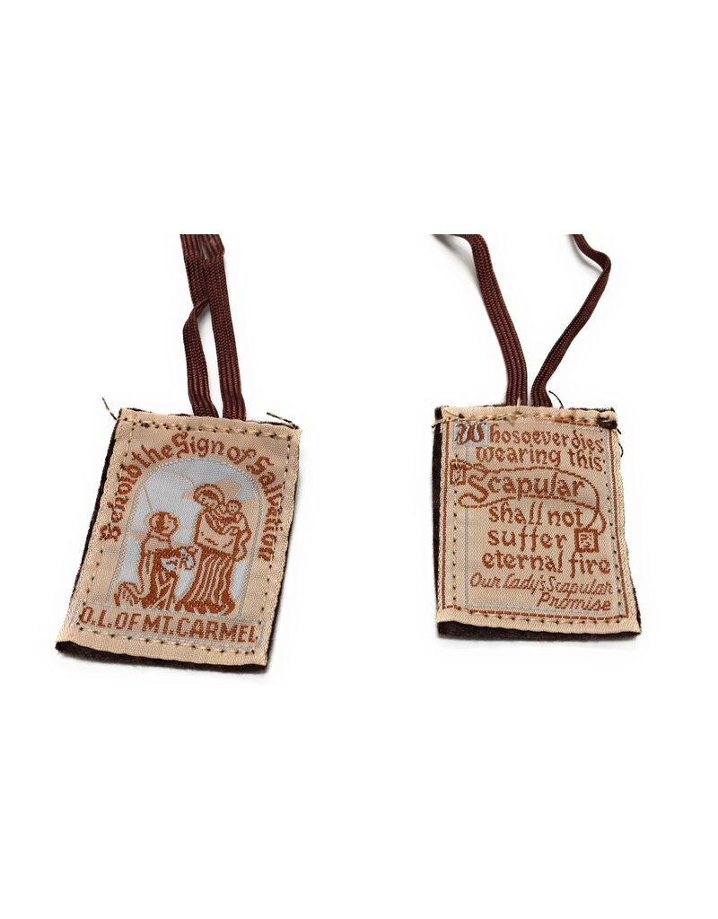 Religious Art Inc Brown Scapular (Behold the Salvation)