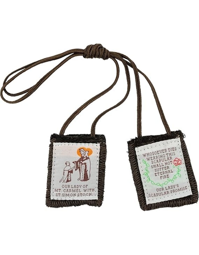 Religious Art Inc Brown Scapular (Behold the Salvation)
