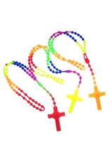 Religious Art Inc Multi-Color Rubber Rosary