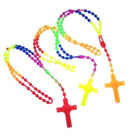 Religious Art Inc Multi-Color Rubber Rosary