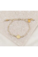 My Saint My Hero Breathe Blessing Bracelet Metallic Gold / Gold