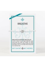 My Saint My Hero Breathe Blessing Bracelet Metallic - Silver Metallic