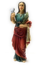 WJ Hirten 4" Statue with Prayer Card St. Agatha