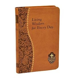 Catholic Book Publishing Corp Living Wisdom For Every Day-Brown Imitation Leather
