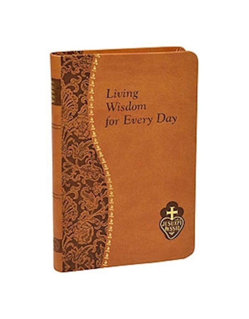 Catholic Book Publishing Corp Living Wisdom For Every Day-Brown Imitation Leather
