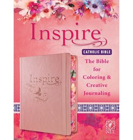 Tyndale House Publishers NLT Inspire Catholic Bible - Pink Hardcover