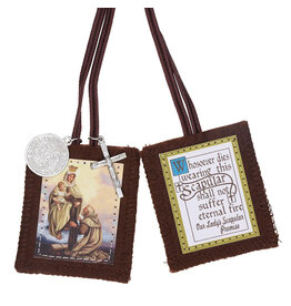 Christian Brands Michael Adams Brown Scapular - Our Lady of Mount Carmel