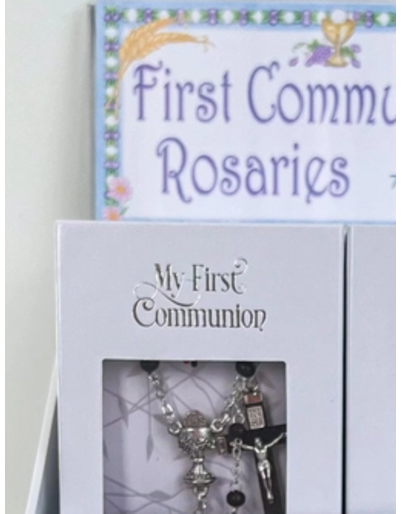 Black First Communion Rosary