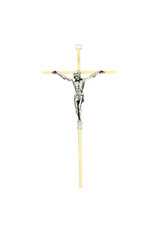 Christian Brands 10" Two Tone Wall Crucifix
