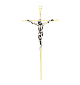 Christian Brands 10" Two Tone Wall Crucifix