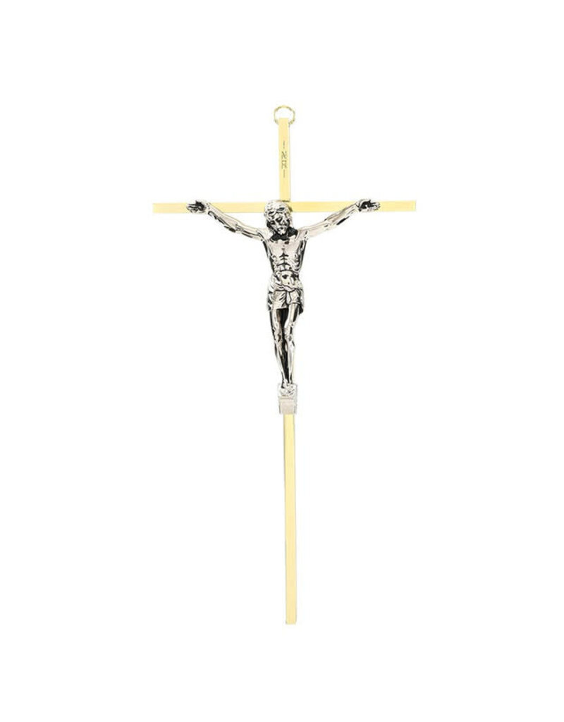Christian Brands 10" Two Tone Wall Crucifix