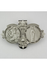 McVan McVan Visor Clip with Saint Christopher and Our Lady of the Highway