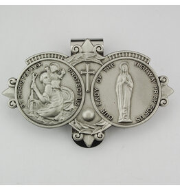 McVan McVan Visor Clip with Saint Christopher and Our Lady of the Highway