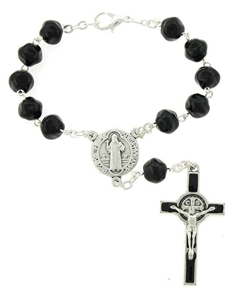 McVan Black St. Benedict Auto Rosary