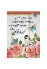 Carson Home Accents Durasoft Garden Flag - "As For Me" (12.5" X 18")