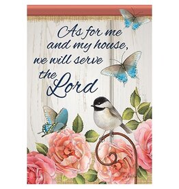 Carson Home Accents "As For Me" - Durasoft Garden Flag (12.5" X 18")