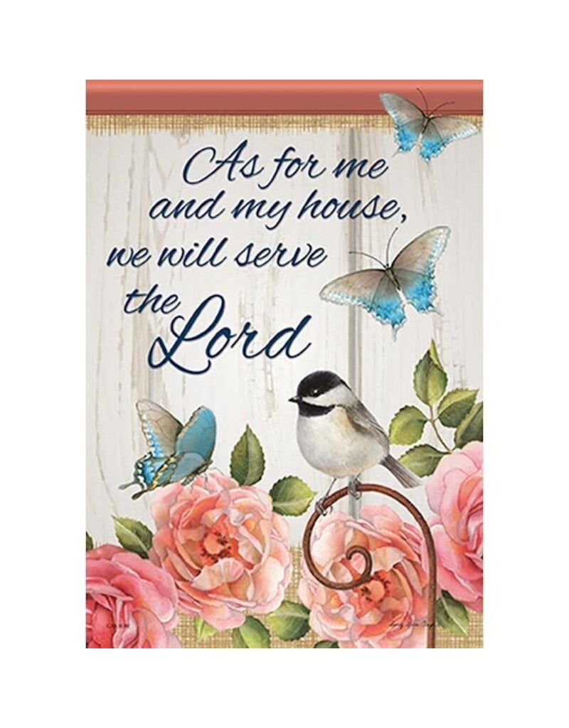Carson Home Accents Durasoft Garden Flag - "As For Me" (12.5" X 18")