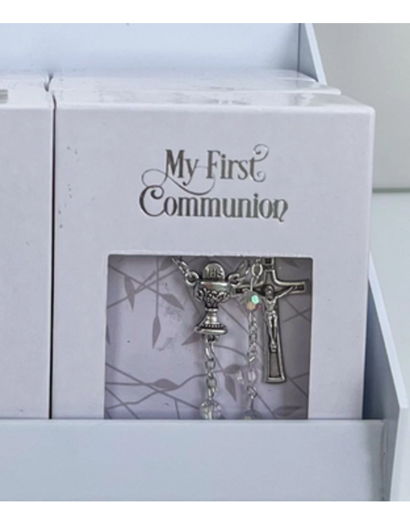 Crystal First Communion Rosary