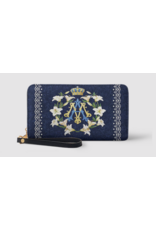 "Gloria" Faux Leather Wallet (Marian Monogram)