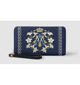 "Gloria" Faux Leather Wallet (Marian Monogram)