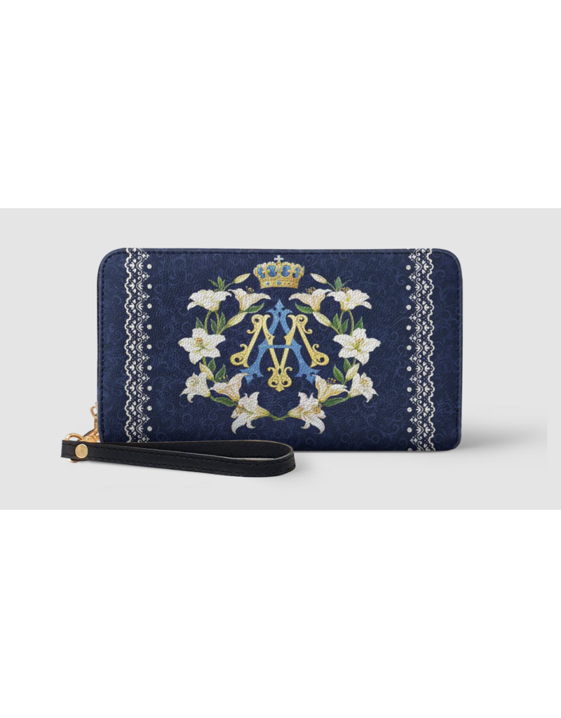 "Gloria" Faux Leather Wallet (Marian Monogram)