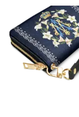 "Gloria" Faux Leather Wallet (Marian Monogram)