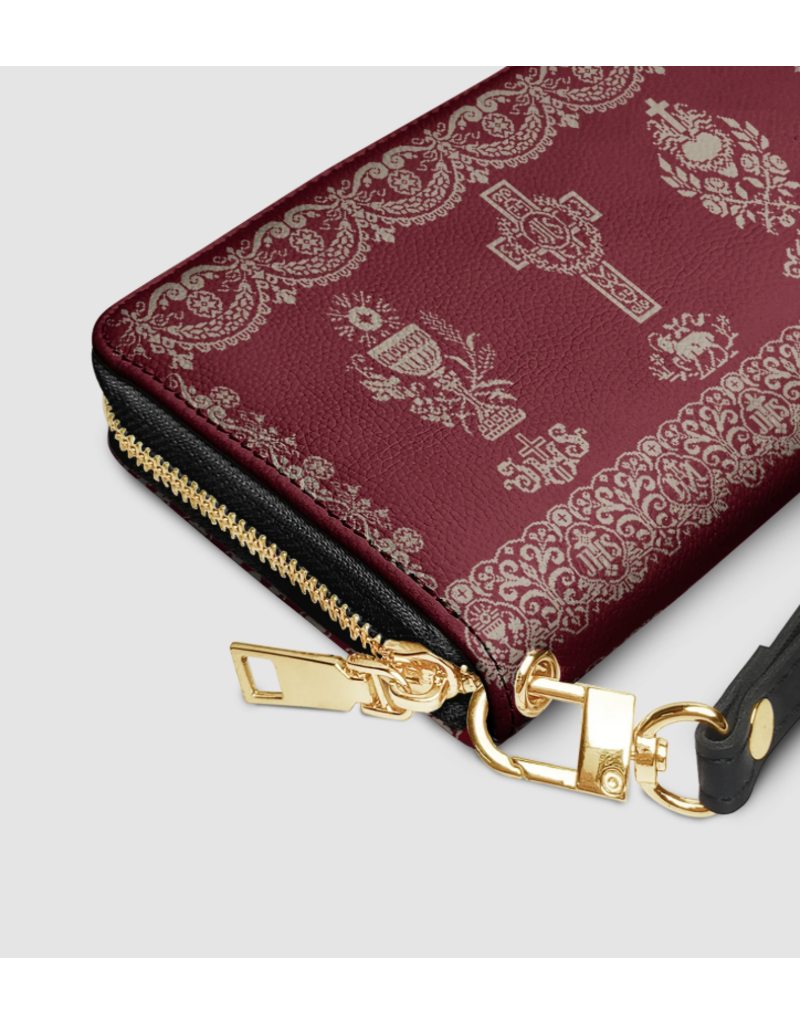 "Eucharist" Faux Leather Wallet (Eucharist, Cross, and Sacred Heart)