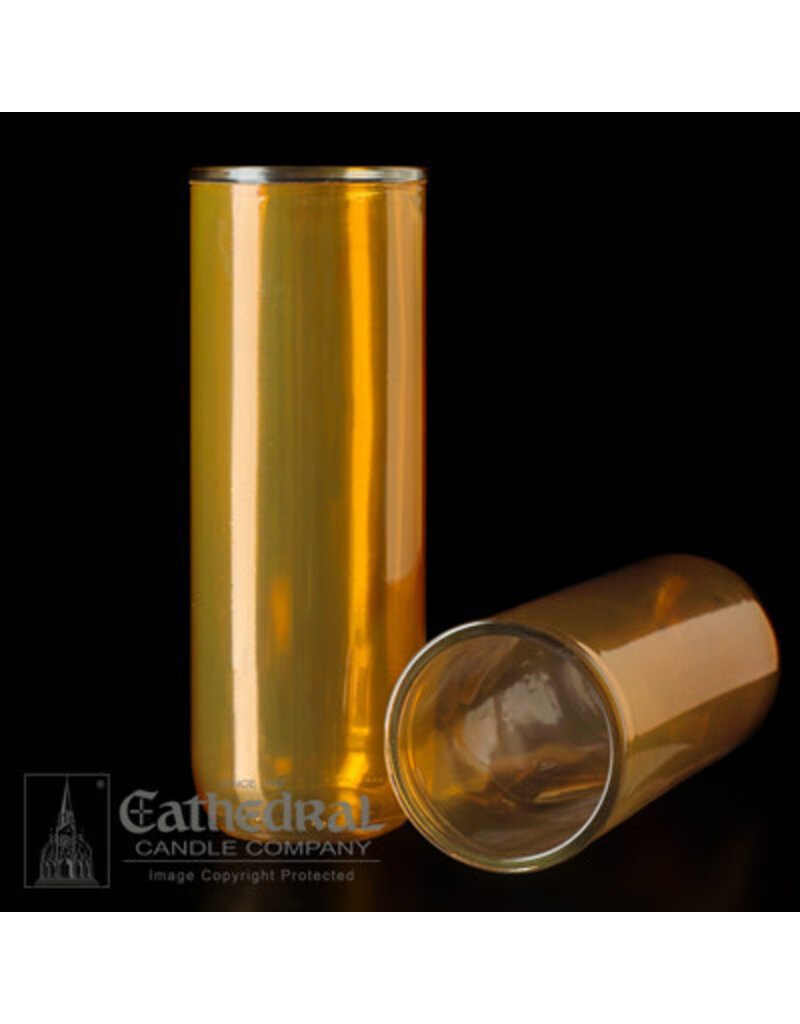 Cathedral Candle Co. Inserta-Lite Glass  Globe (Amber)