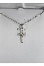 HJ Sherman Sterling Silver Crucifix Necklace - Extra Small