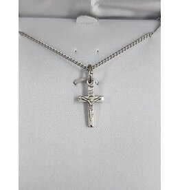 HJ Sherman Sterling Silver Crucifix Necklace - Extra Small