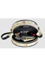 "Credo" Circle Crossbody Bag (Gold and White Chalice)