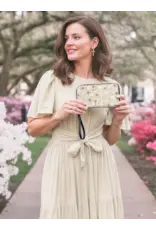 "Credo" Faux Leather Wallet (Gold and White Chalice)