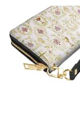 "Credo" Faux Leather Wallet (Gold and White Chalice)