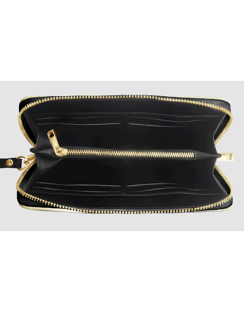 "Credo" Faux Leather Wallet (Gold and White Chalice)