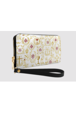 "Credo" Faux Leather Wallet (Gold and White Chalice)
