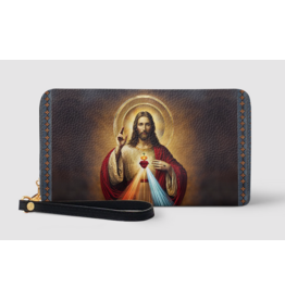 "Savior" Faux Leather Wallet (Jesus, Sacred Heart)