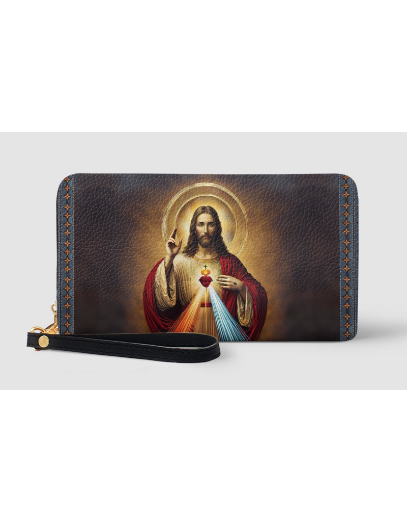 "Savior" Faux Leather Wallet (Jesus, Sacred Heart)