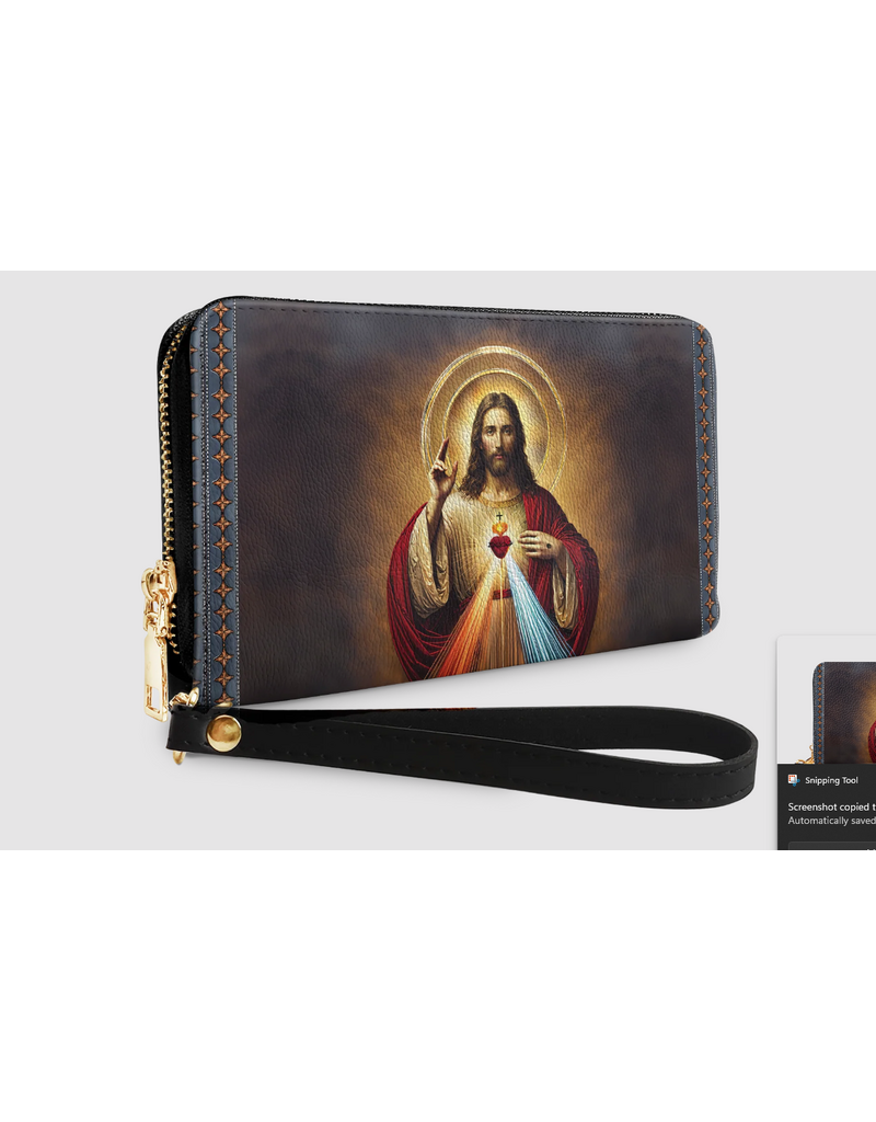 "Savior" Faux Leather Wallet (Jesus, Sacred Heart)