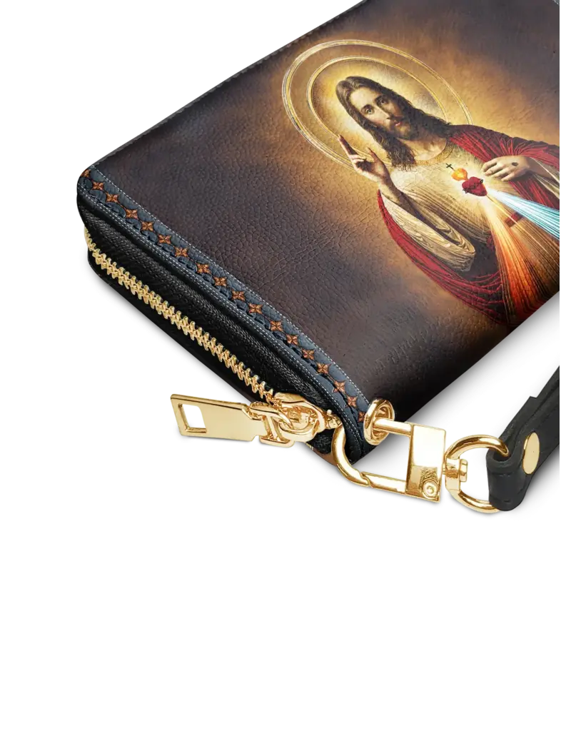 "Savior" Faux Leather Wallet (Jesus, Sacred Heart)