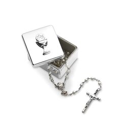 Roman, Inc Silver Holy Communion Keepsake Box W/Chalice (2.25"H)