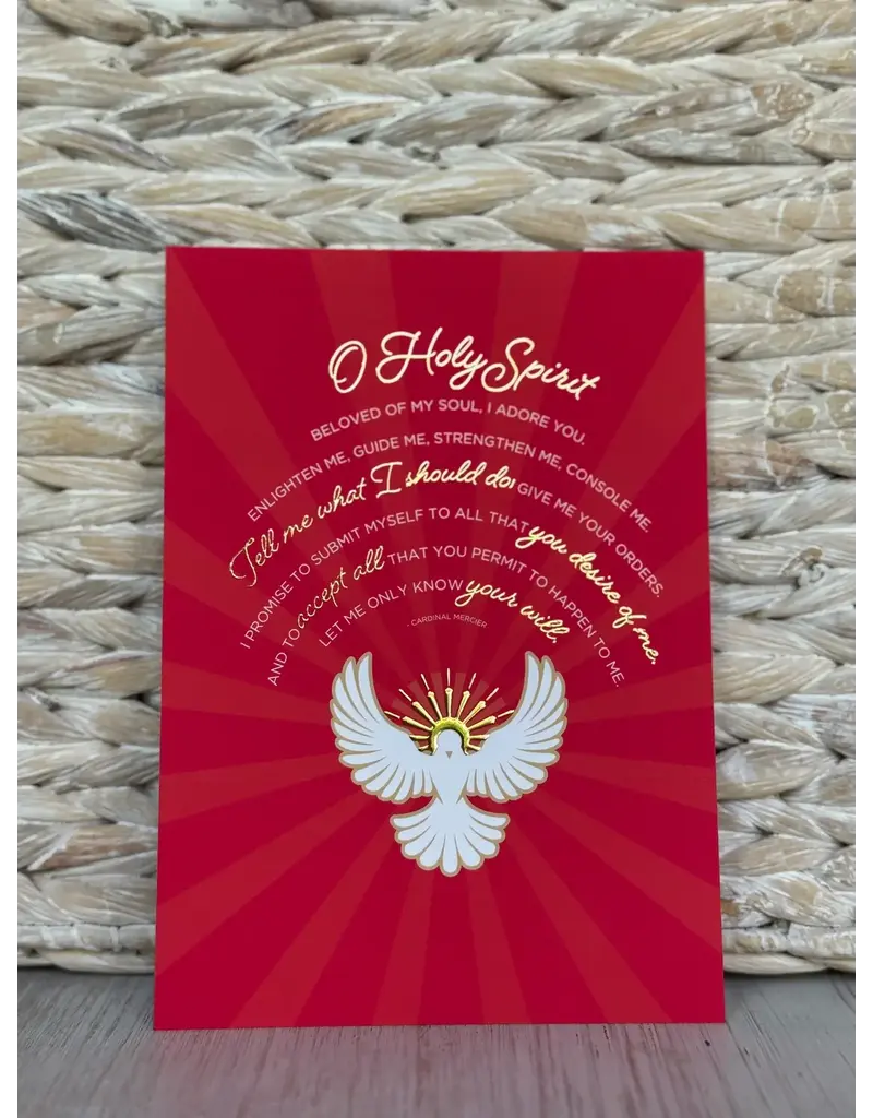 Be Still Prayer Space Illustration in Box Frame - Red O Holy Spirit | Be Still Prayer Space