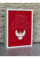 Be Still Prayer Space Illustration in Box Frame - Red O Holy Spirit | Be Still Prayer Space